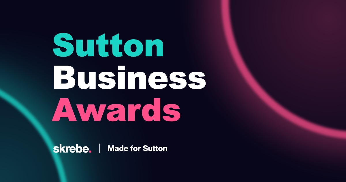 skrebe cover reading Sutton Business Awards