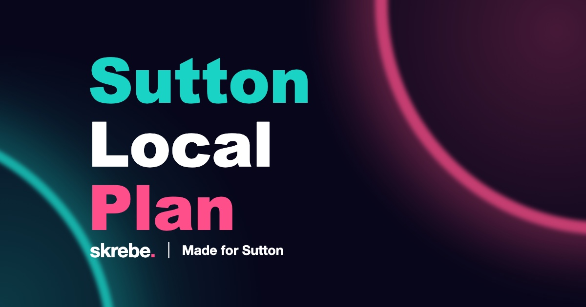 skrebe cover reading Sutton Local Plan
