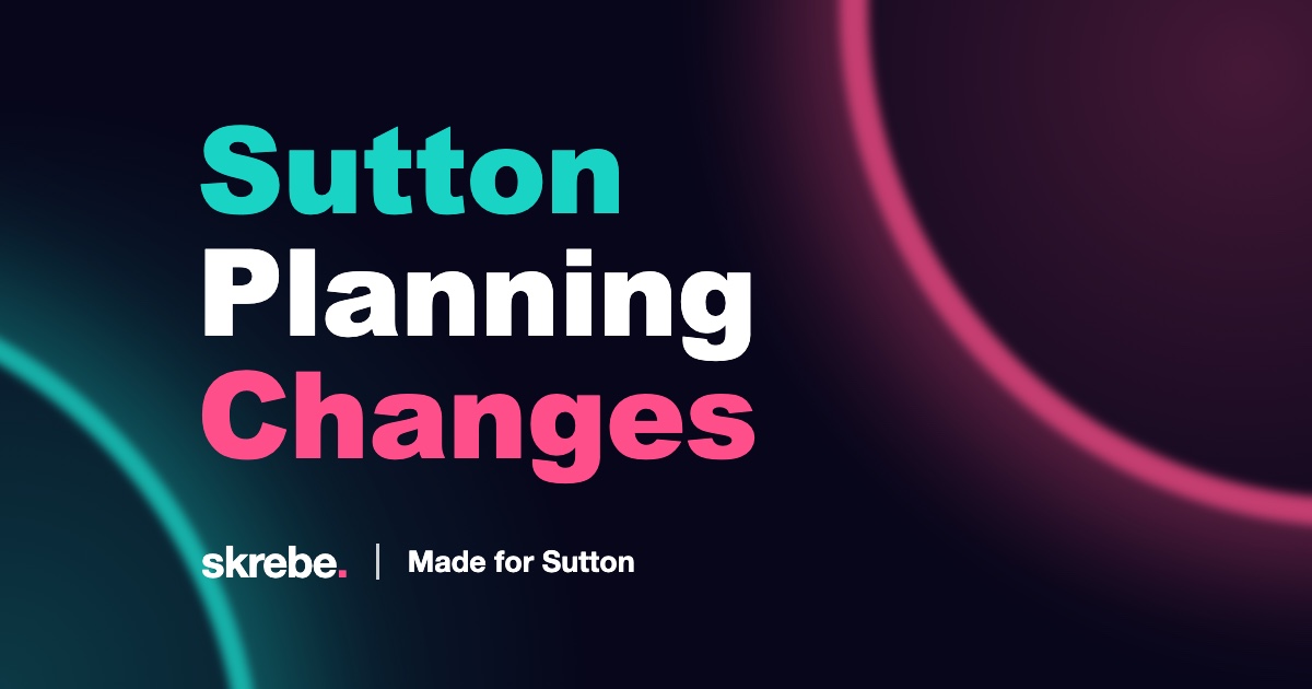 skrebe cover reading Sutton Planning Changes