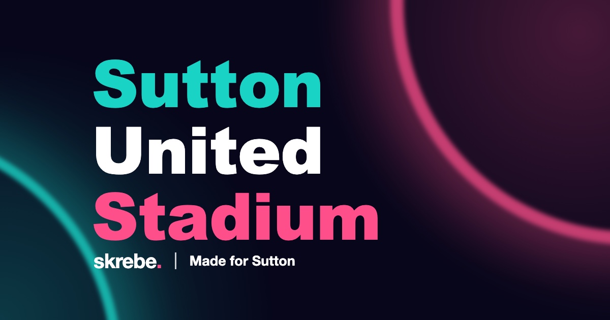 skrebe cover reading Sutton United Stadium
